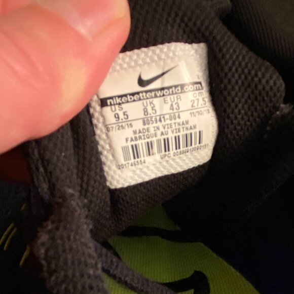 Nike Air Max Tailwind 8 'Black Racer Blue' - Size 9.5 - Picture 9 of 9